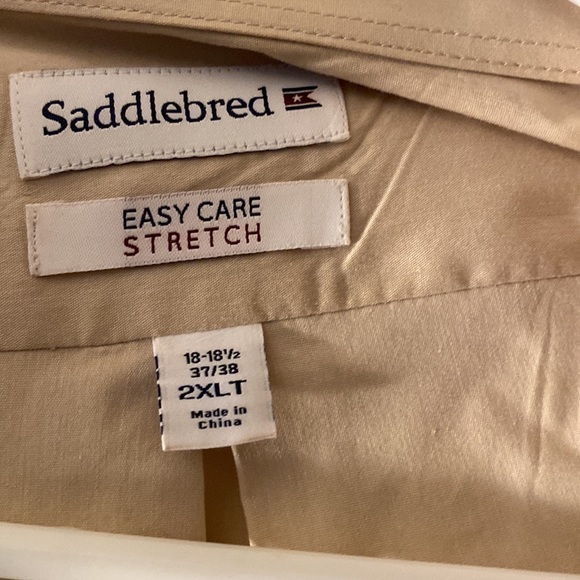 Saddlebred dress shirt used in great condition 18 1/2 37-38 - Picture 2 of 4